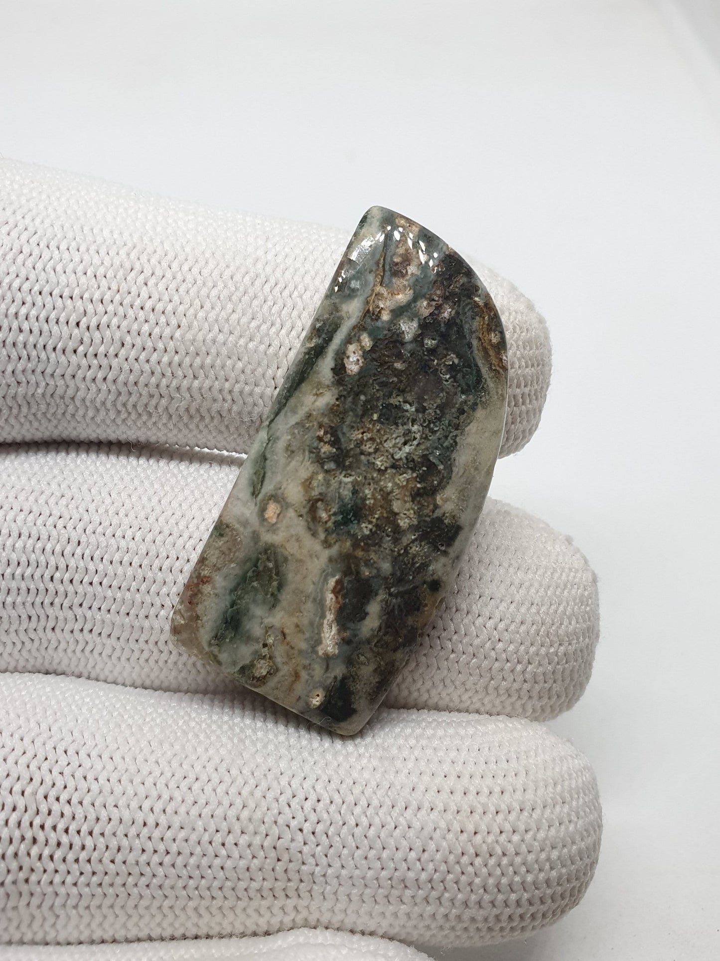 Ocean Jasper Cabochon, AAA Grade Gemstone, Fancy Shape (39 X 29 X 7 mm)