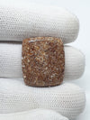 Natural Turritella Agate Cabochon: Square Jewelry Making Stone
