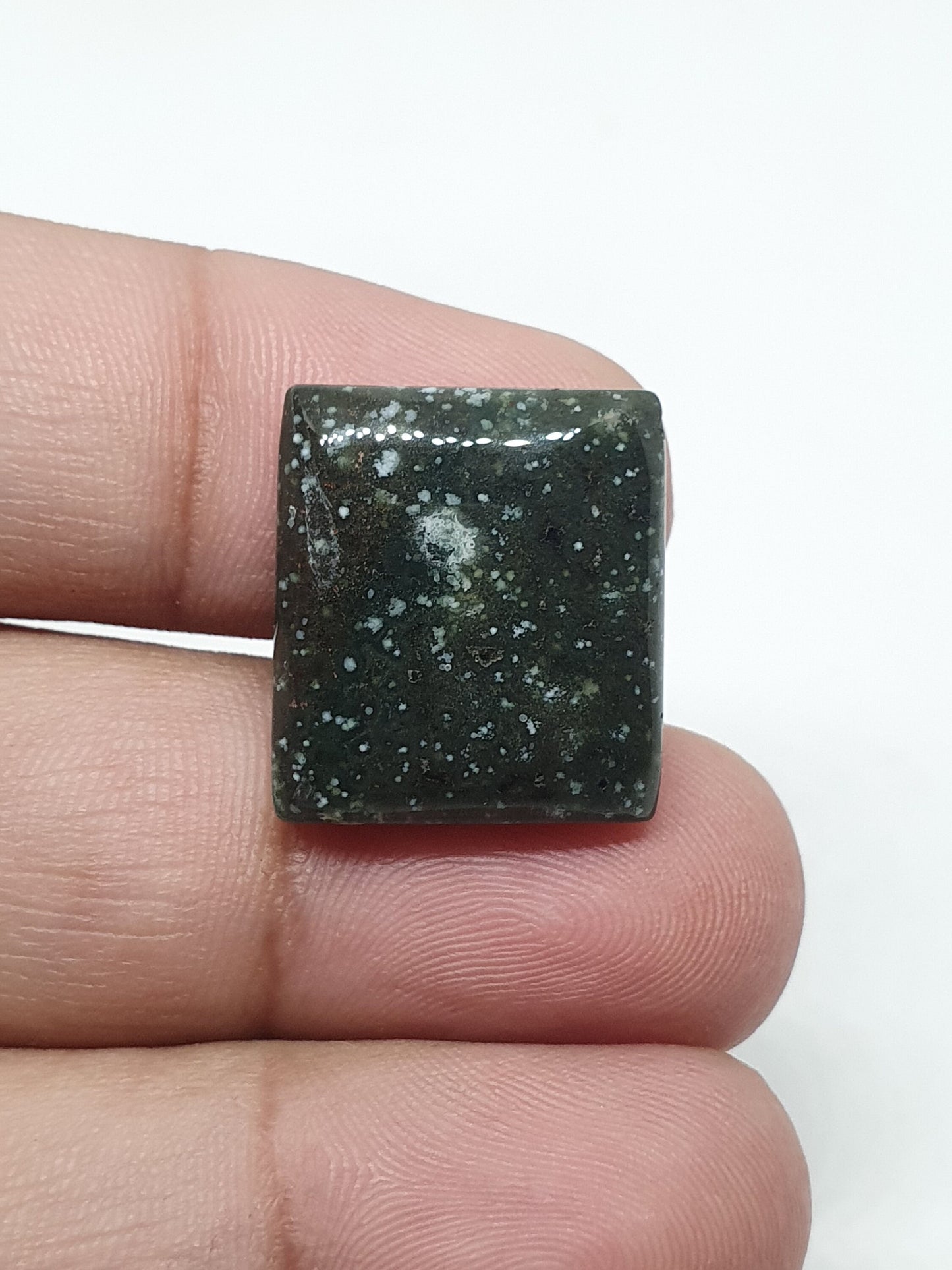 Square Ocean Jasper Cabochon: AAA Quality Gemstone, 20x17x5mm
