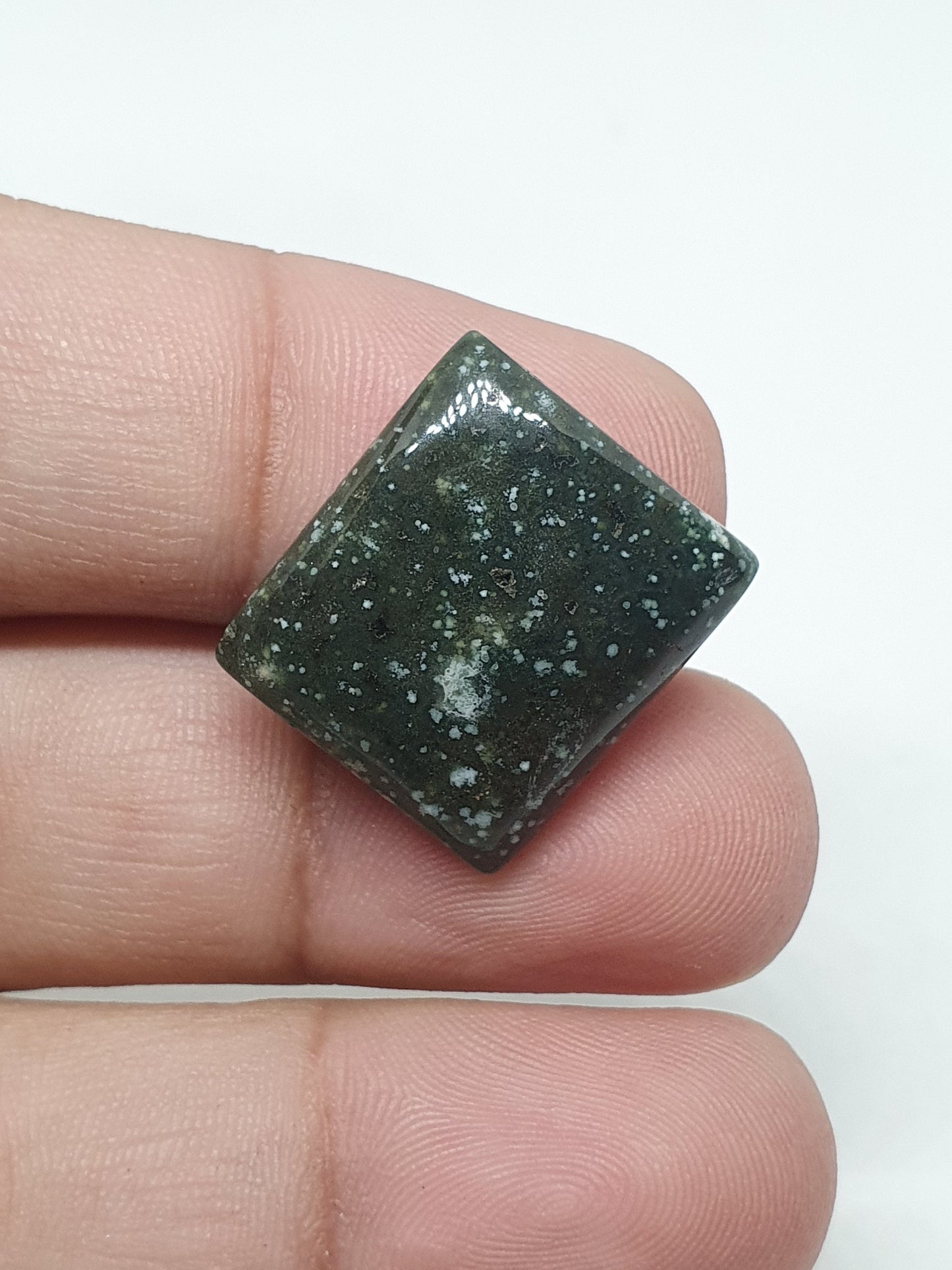 Square Ocean Jasper Cabochon: AAA Quality Gemstone, 20x17x5mm