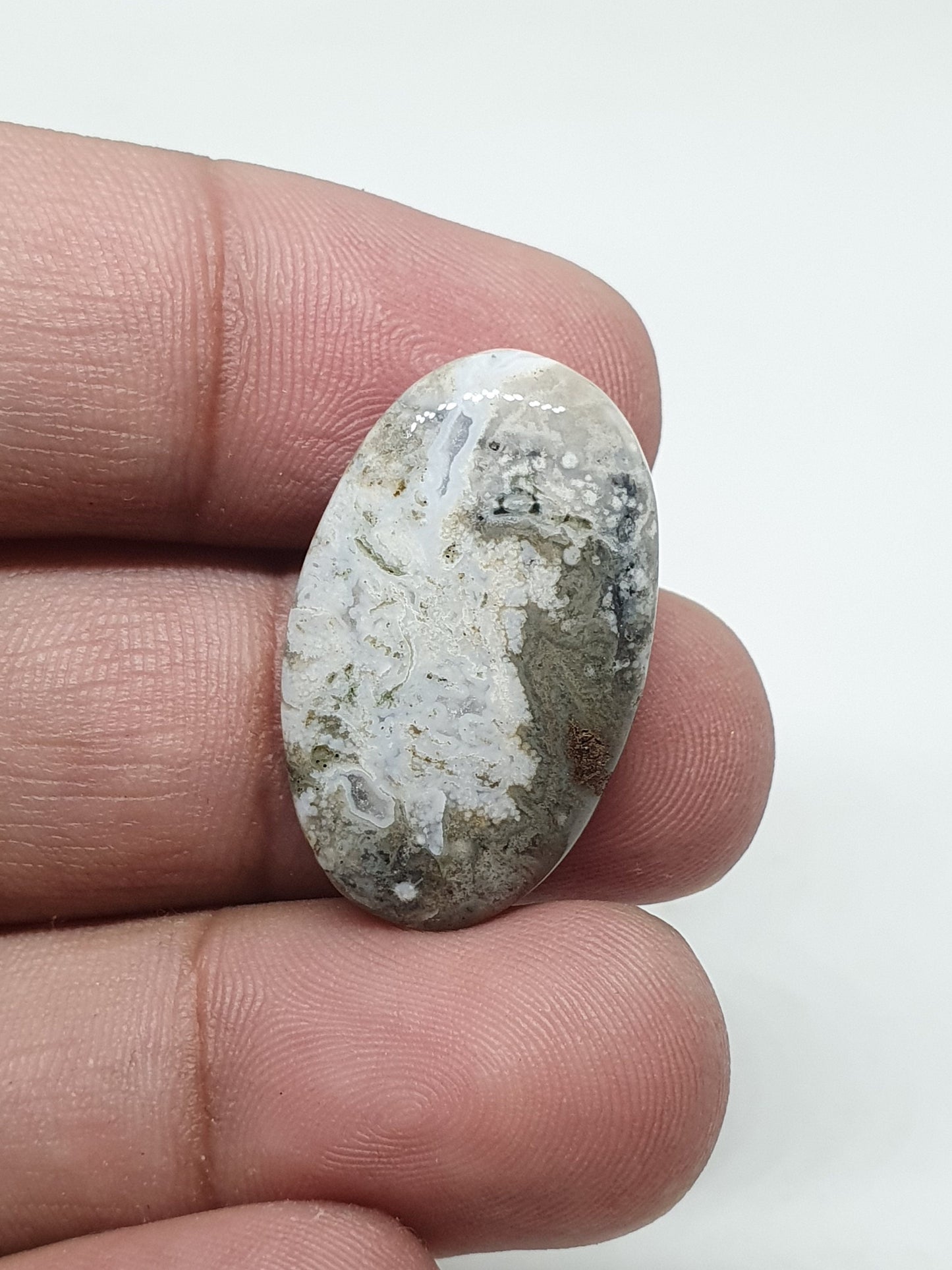 Oval Ocean Jasper Cabochon, AAA Quality Gemstone (27x17x5mm)