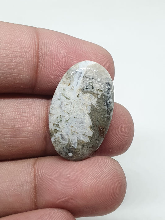 Oval Ocean Jasper Cabochon, AAA Quality Gemstone (27x17x5mm)