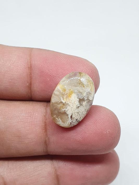 Oval Jasper Cabochon: Loose Gemstone (19 X 13 X 5 mm)