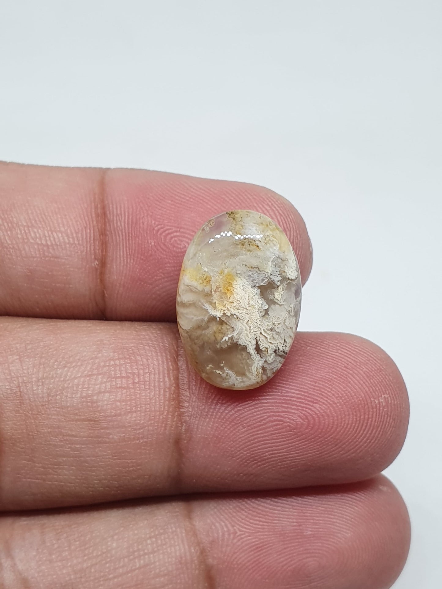 Oval Jasper Cabochon: Loose Gemstone (19 X 13 X 5 mm)