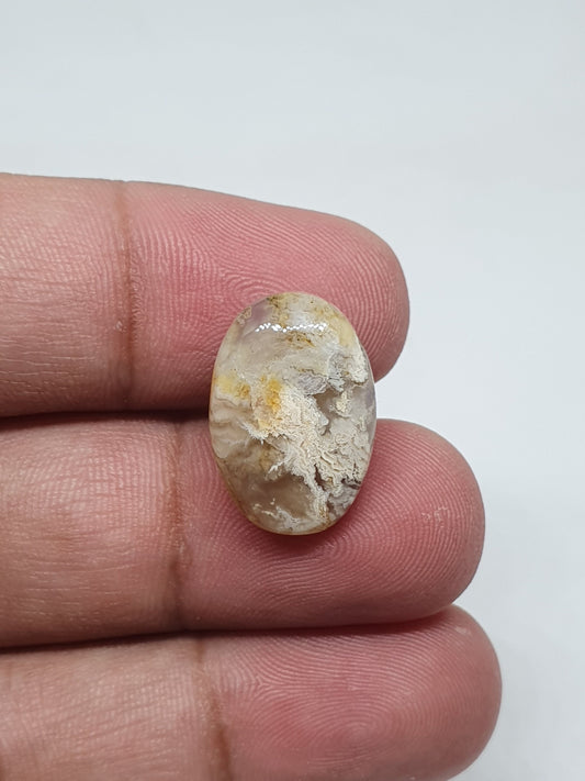 Oval Jasper Cabochon: Loose Gemstone (19 X 13 X 5 mm)