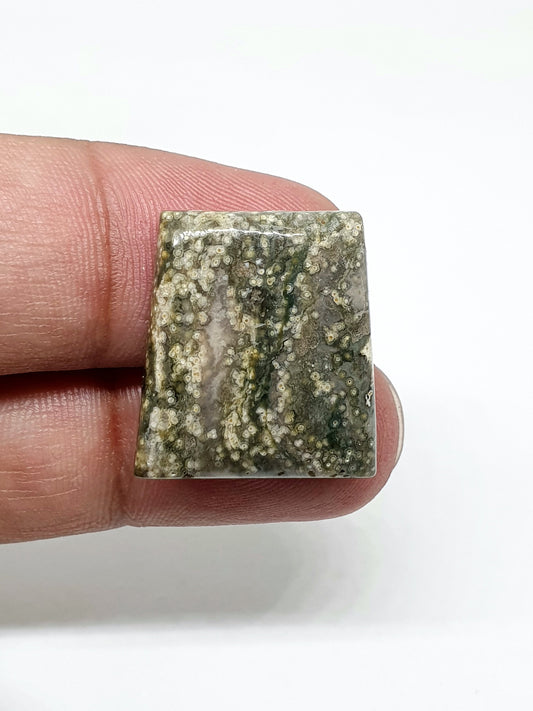 AAA Ocean Jasper Cabochon, Fancy Shape Gemstone (22 X 20 X 5 mm)