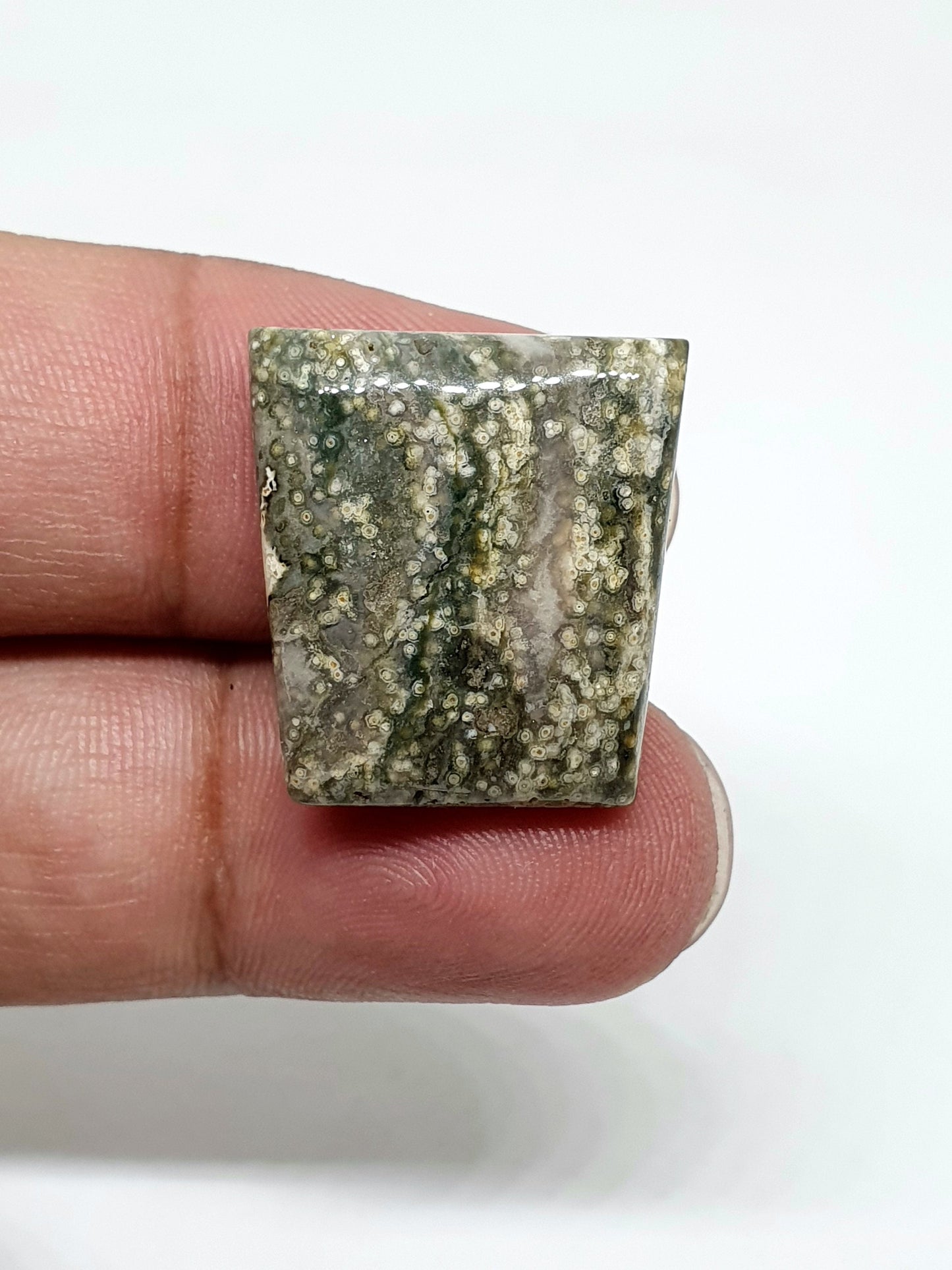 AAA Ocean Jasper Cabochon, Fancy Shape Gemstone (22 X 20 X 5 mm)