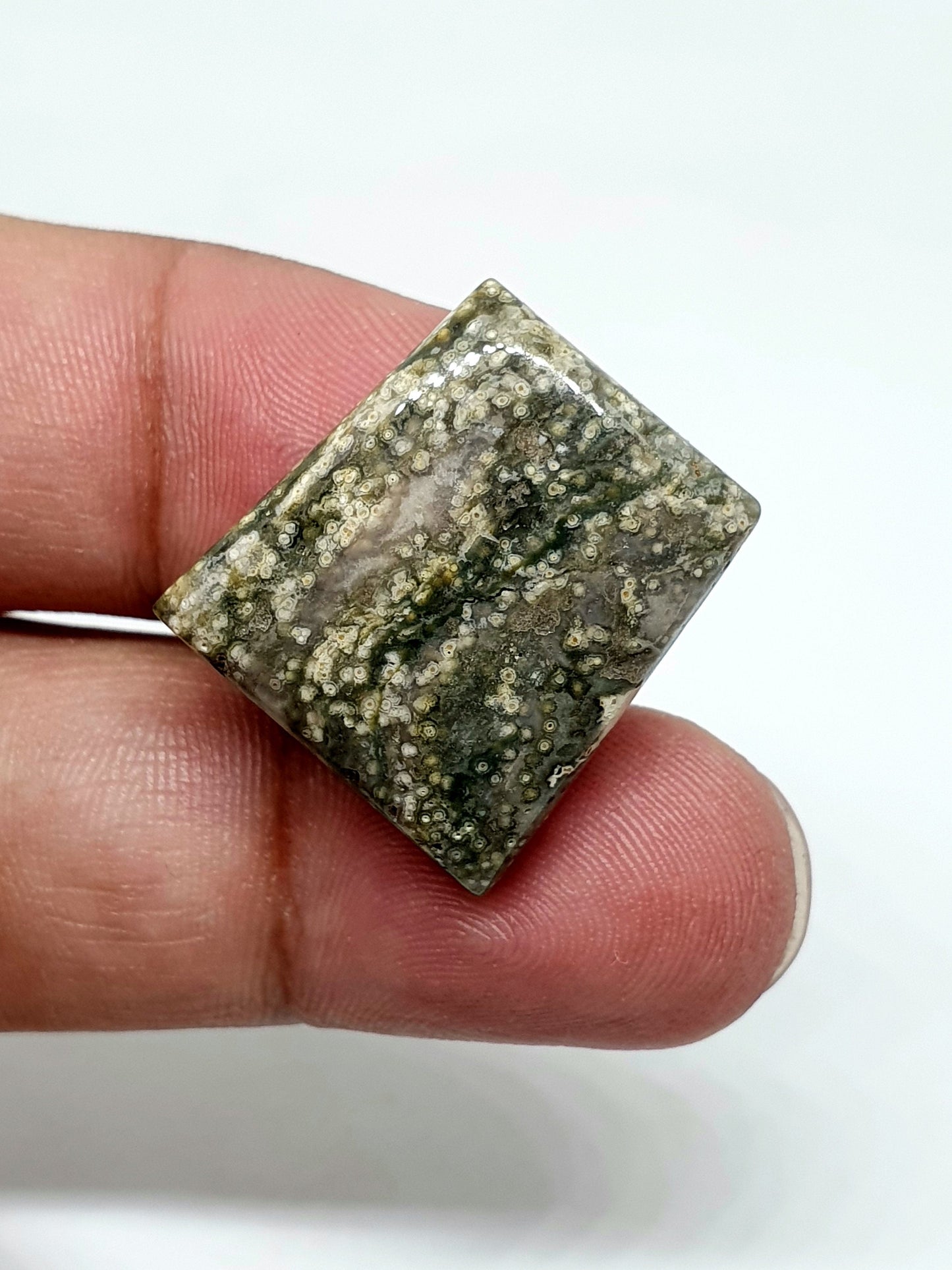 AAA Ocean Jasper Cabochon, Fancy Shape Gemstone (22 X 20 X 5 mm)