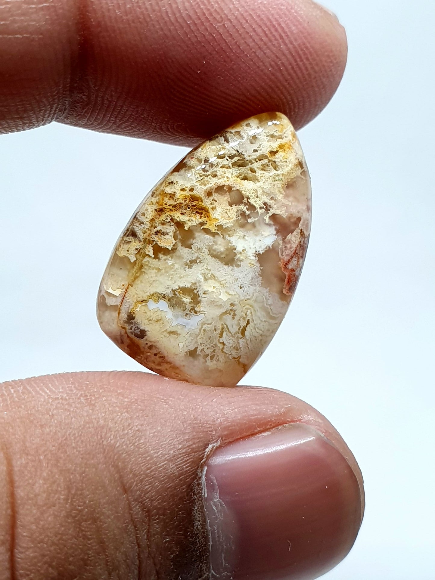 Fancy Jasper Cabochon: AAA Quality Loose Gemstone (27 X 15 X 6 mm)