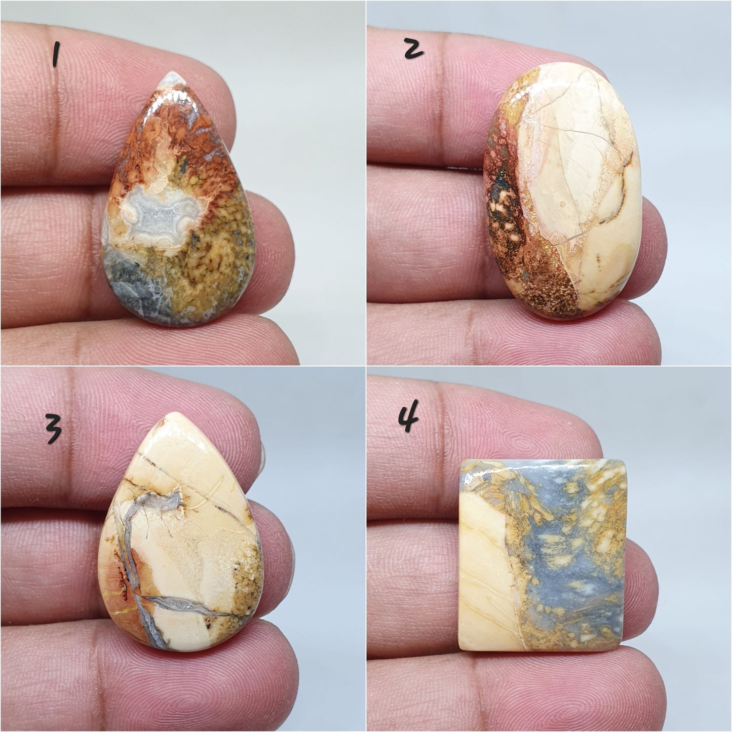 Maligano Jasper Cabochon: AAA Quality Loose Gemstone