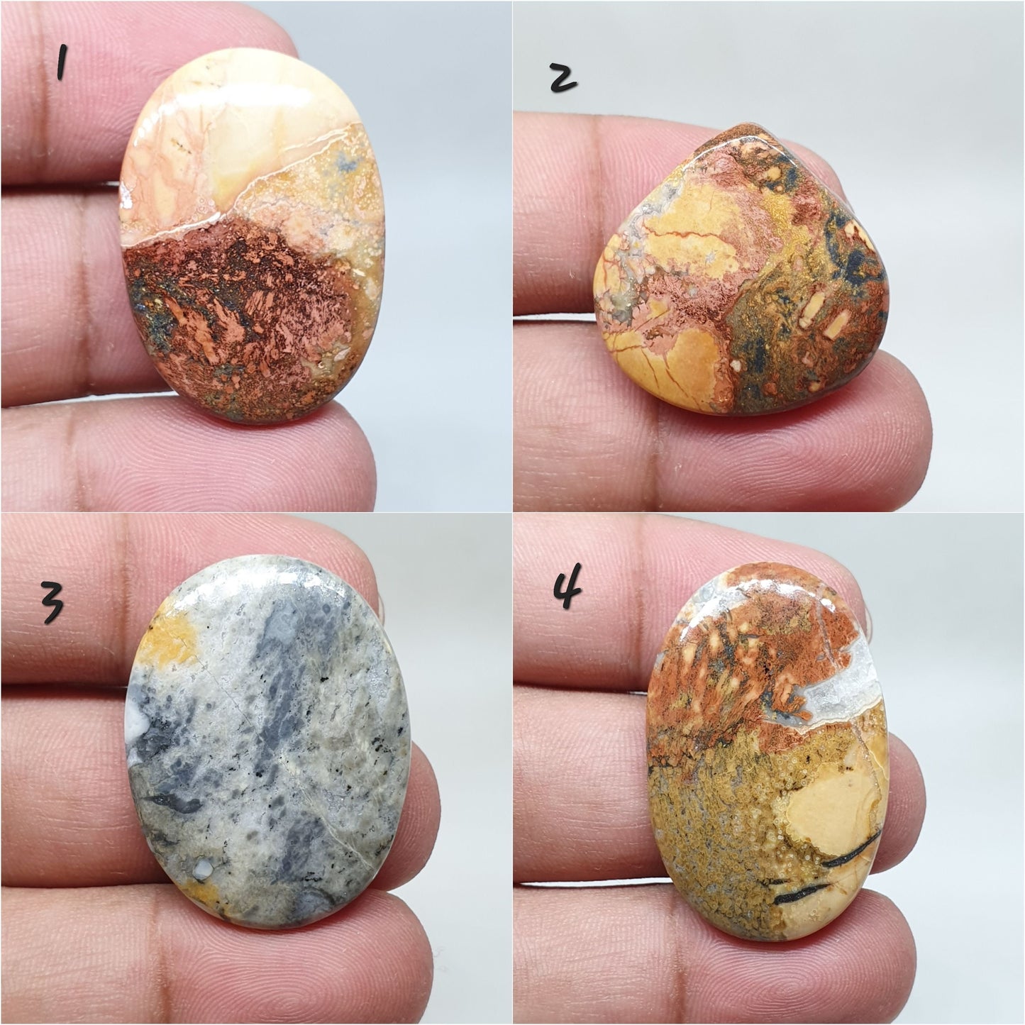 Maligano Jasper Cabochon: AAA Quality Loose Gemstone