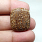 Natural Turritella Agate Cabochon: Square Loose Gemstone (26 X 22 X 10 mm)