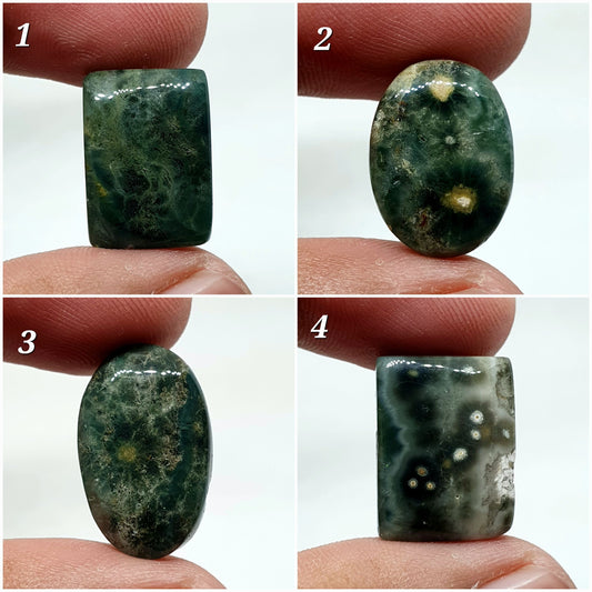 AAA Ocean Jasper Cabochon: Natural Gemstone for Jewelry Making