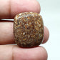Natural Turritella Agate Cabochon: Square Loose Gemstone (26 X 22 X 10 mm)