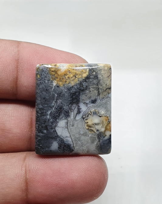 Maligano Jasper Cabochon, Square Loose Gemstone (28x23x6mm)