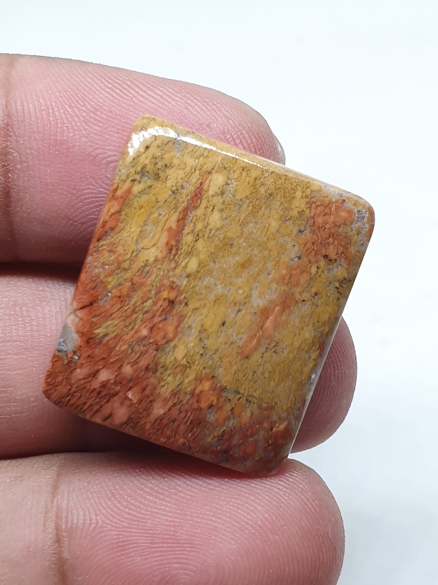 Maligano Jasper Cabochon, Square Loose Gemstone (26 X 22 X 5mm)