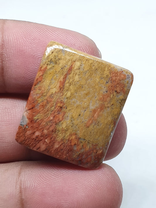 Maligano Jasper Cabochon, Square Loose Gemstone (26 X 22 X 5mm)