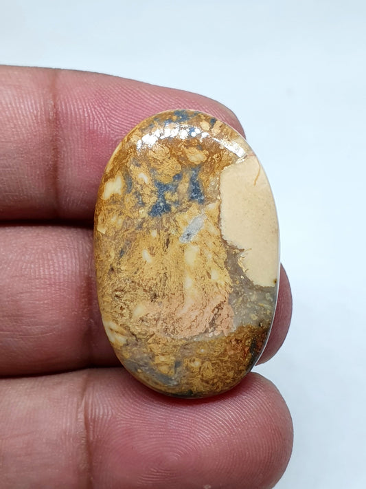 Oval Maligano Jasper Cabochon, AAA Quality Gemstone