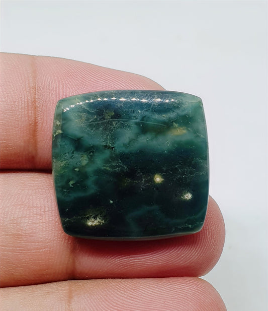 Square Ocean Jasper Cabochon: AAA Quality Gemstone, 25x23x4mm