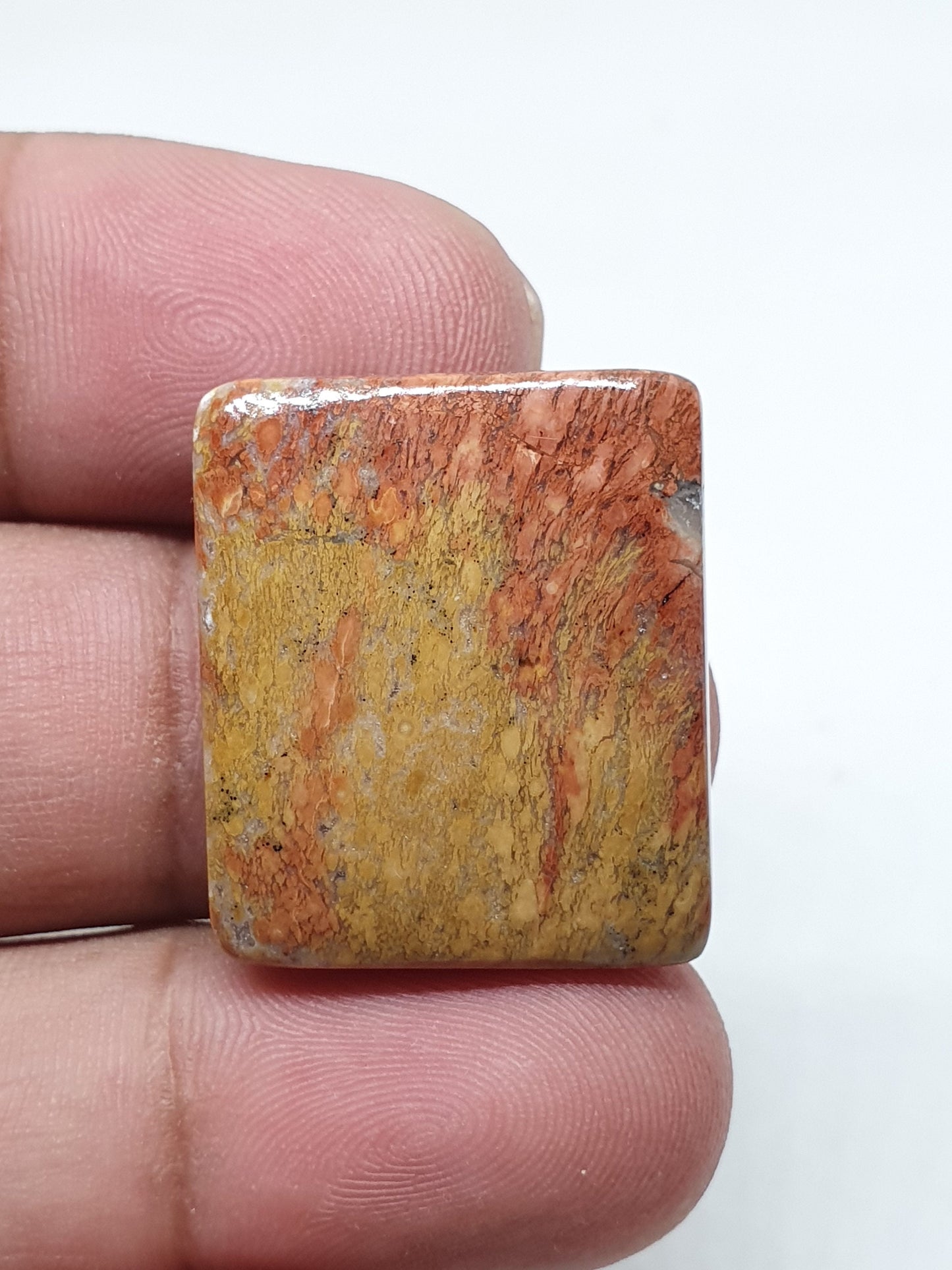 Maligano Jasper Cabochon, Square Loose Gemstone (26 X 22 X 5mm)
