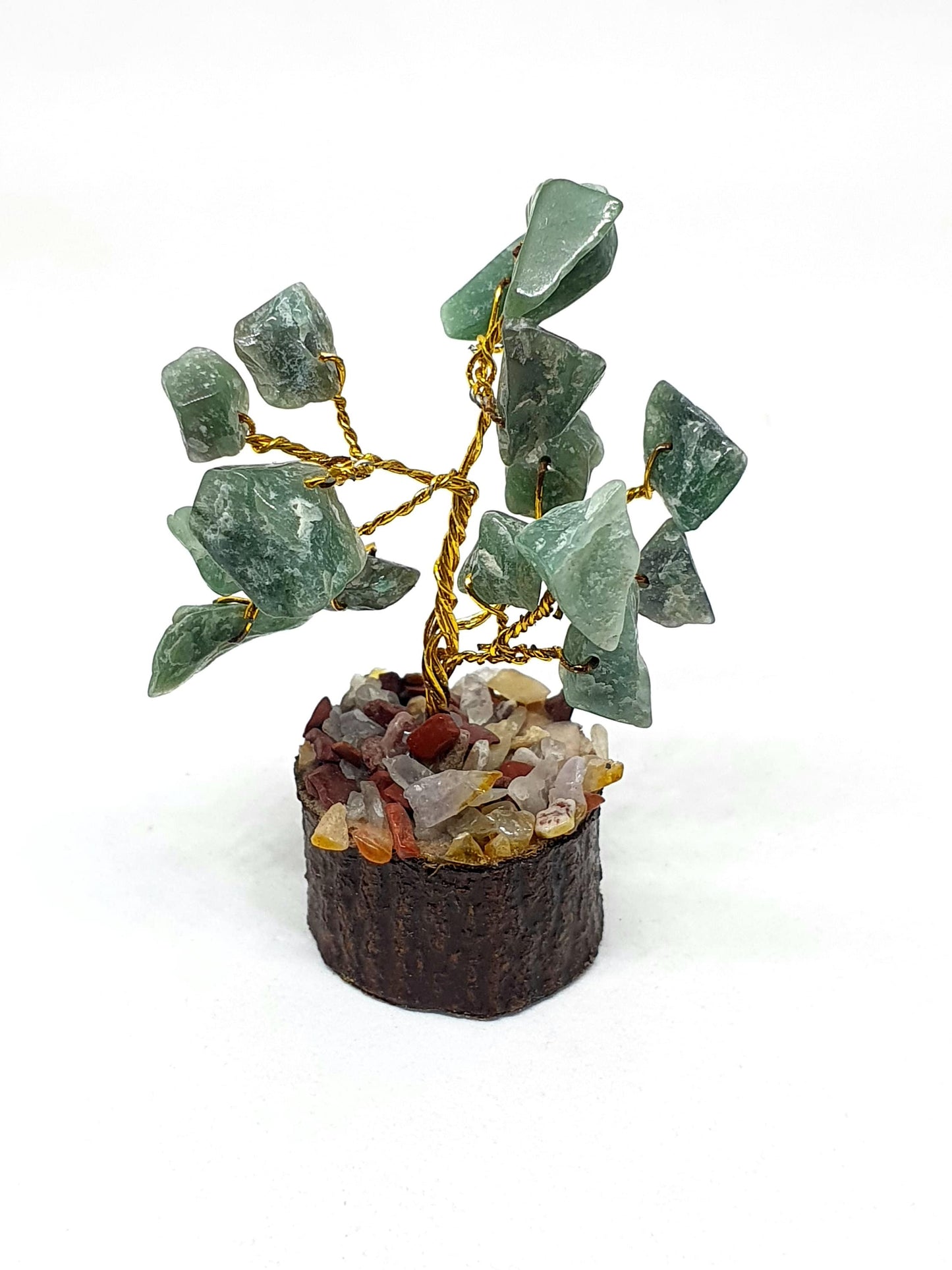 Handmade Gemstone Tree: Rough Bonsai Decor
