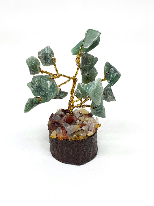 Handmade Gemstone Tree: Rough Bonsai Decor