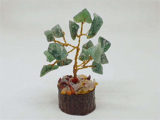 Handmade Gemstone Tree: Rough Bonsai Decor