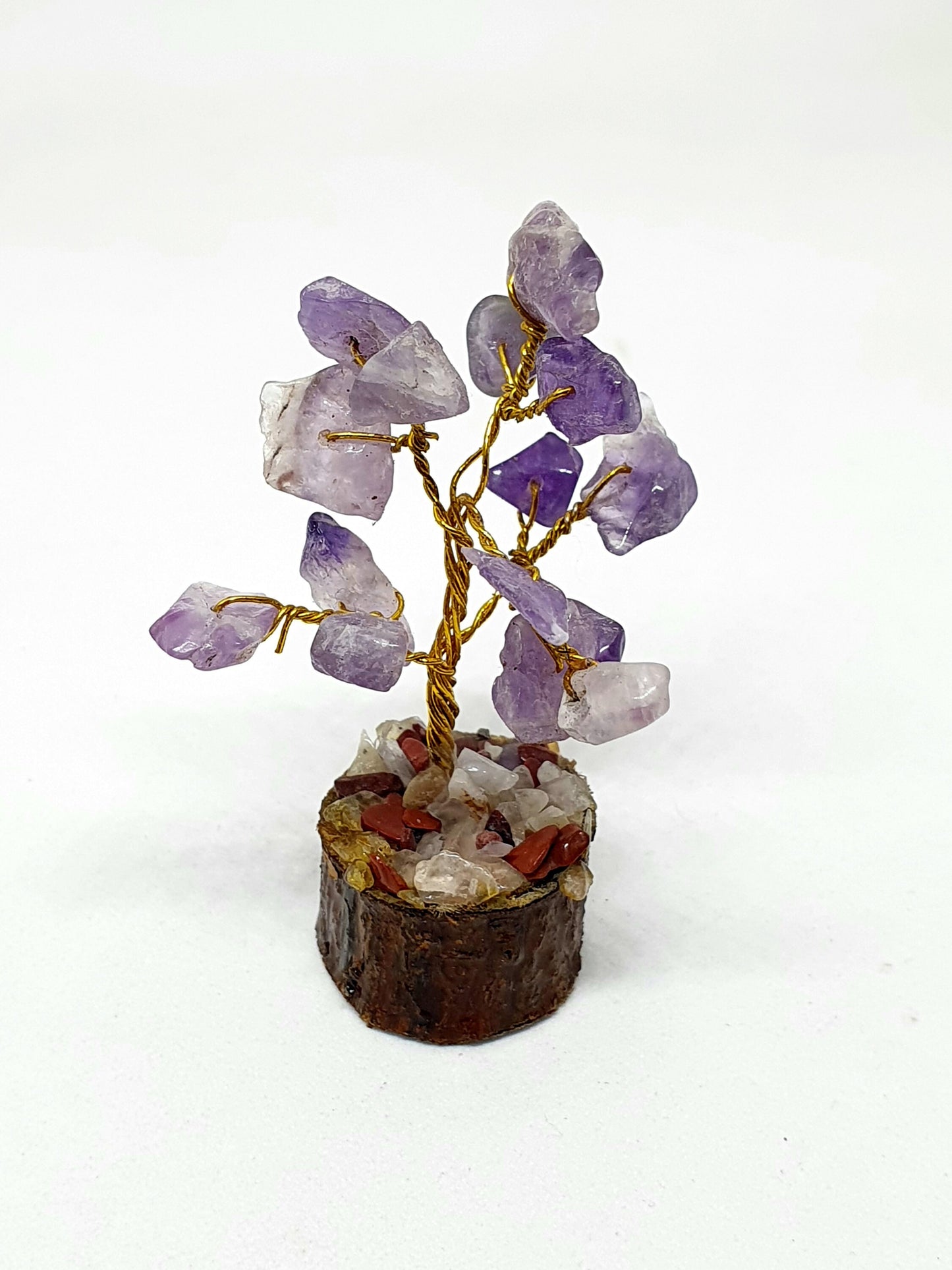 Handmade Amethyst Gemstone Tree: Home Decor Art, 2 inch