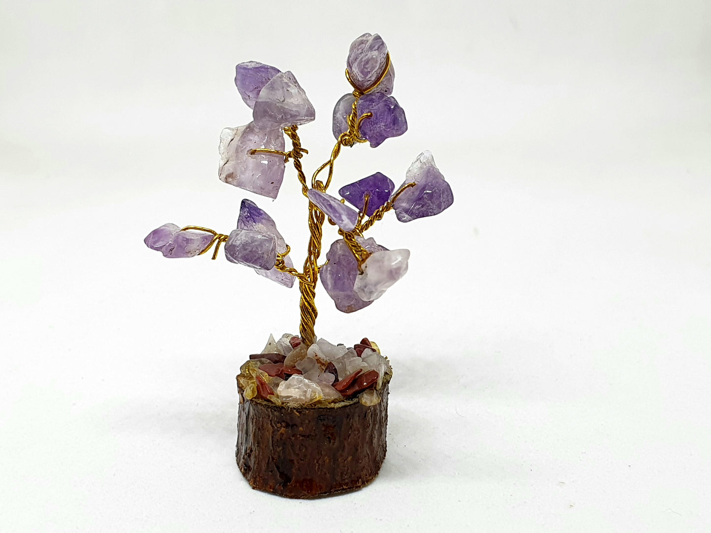 Handmade Amethyst Gemstone Tree: Home Decor Art, 2 inch