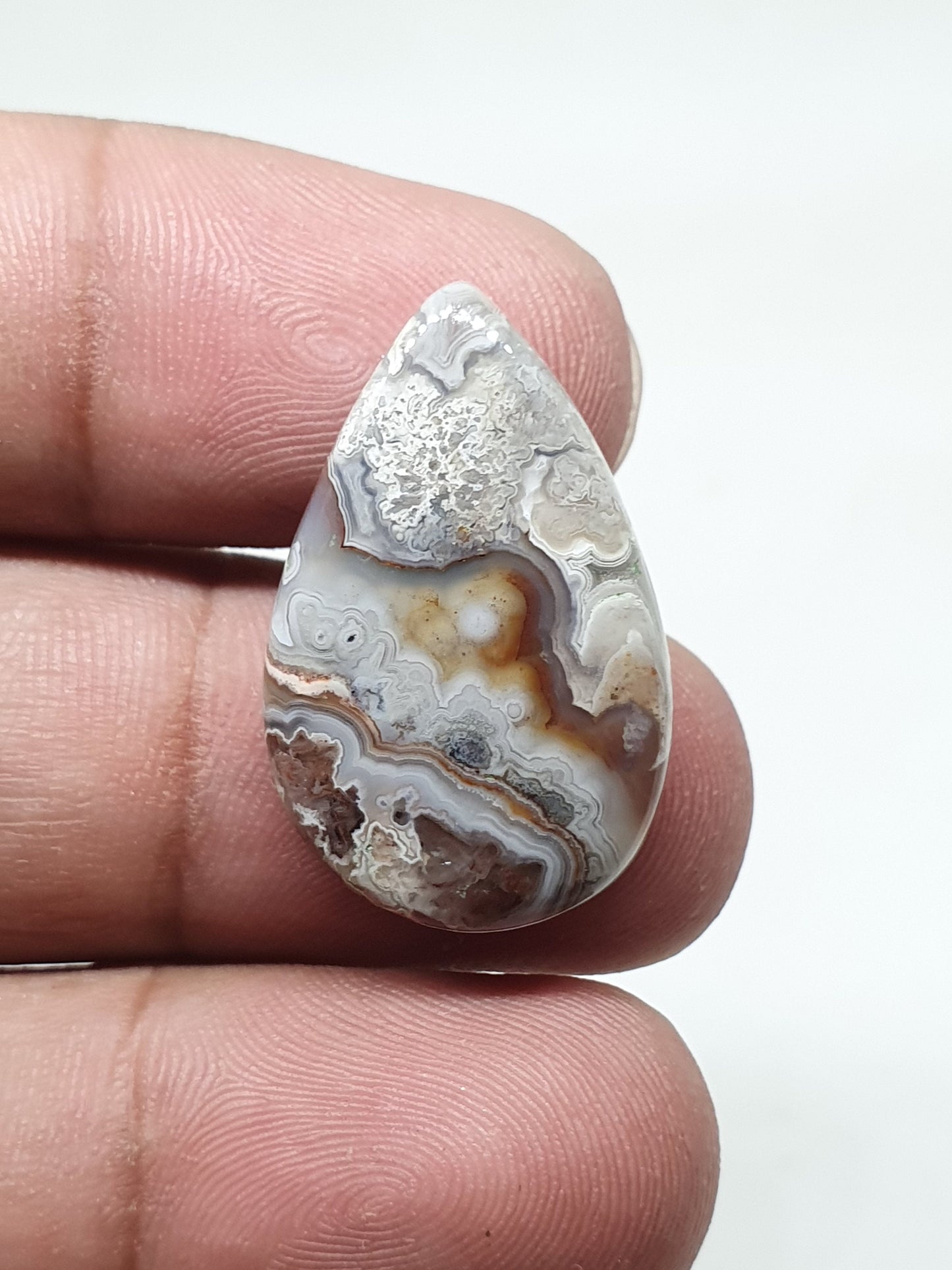 AAA Crazy Lace Agate Cabochon: Polished Laguna Gemstone