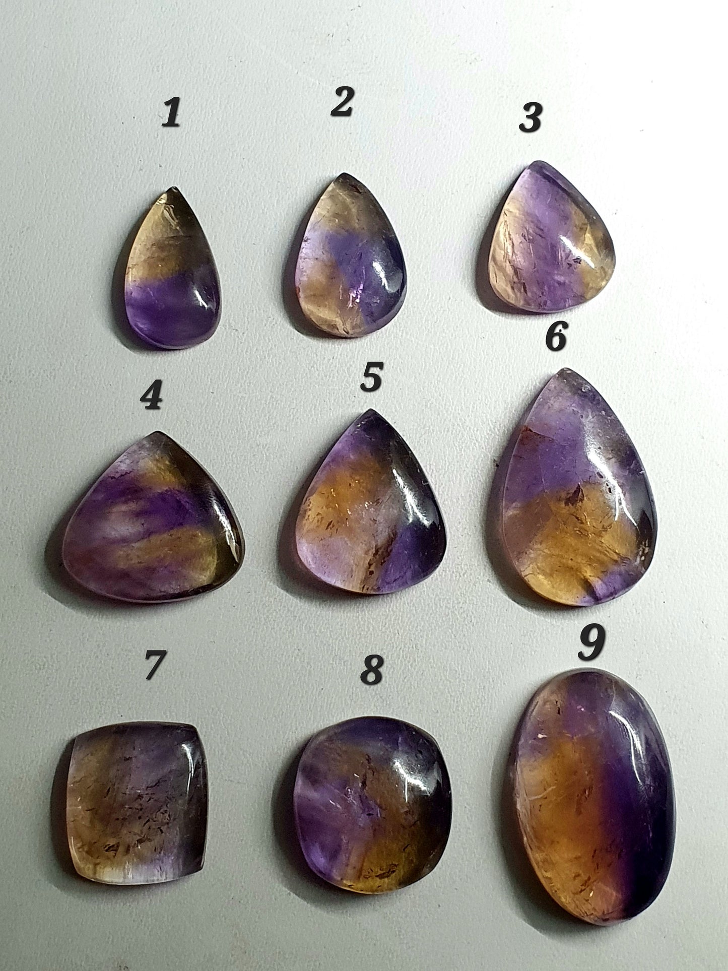 Natural Ametrine Gemstone Cabochon: AAA Quality Loose Gem