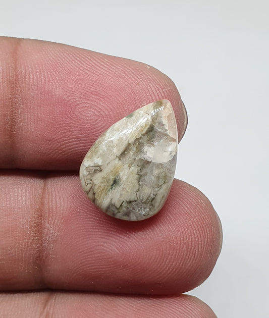 Teardrop Ocean Jasper Cabochon, AAA Grade Gemstone (17 X 12 X 5 mm)