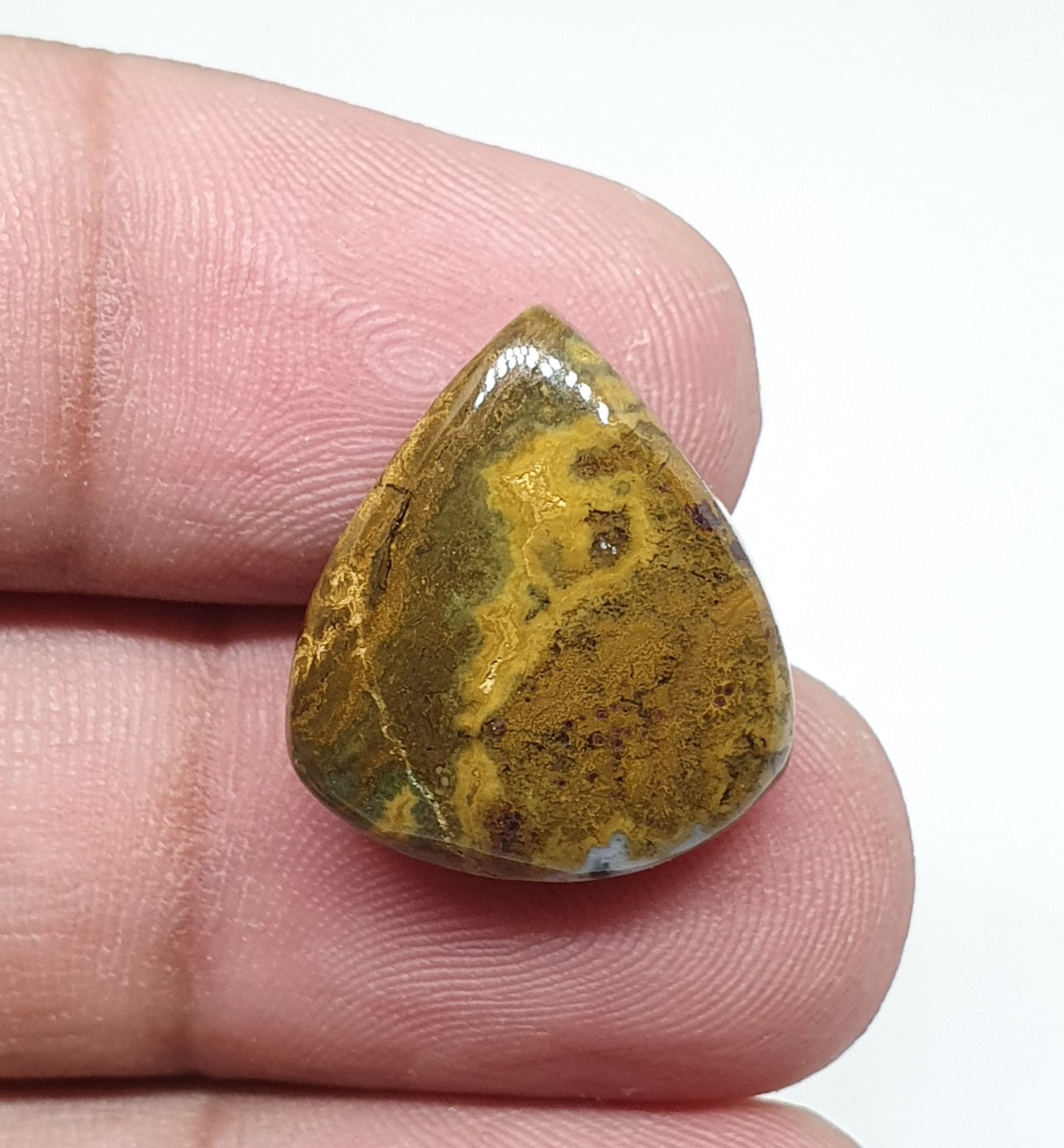 AAA Ocean Jasper Cabochon, Fancy Jasper Gemstone (19 X 16 X 5 mm)