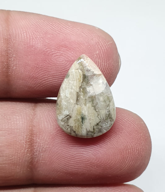 Teardrop Ocean Jasper Cabochon, AAA Grade Gemstone (17 X 12 X 5 mm)