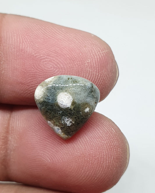 Ocean Jasper Cabochon, AAA Grade Fancy Gemstone (12 X 12 X 4 mm)