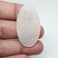 Polished Druzy Gemstone Pendant: Natural Crystal Slice (43x24x5mm, 39.40 Carat)