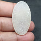 Polished Druzy Gemstone Pendant: Natural Crystal Slice (43x24x5mm, 39.40 Carat)