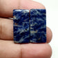 Sodalite Gemstone Cabochon Pair: AAA Quality Loose Stone