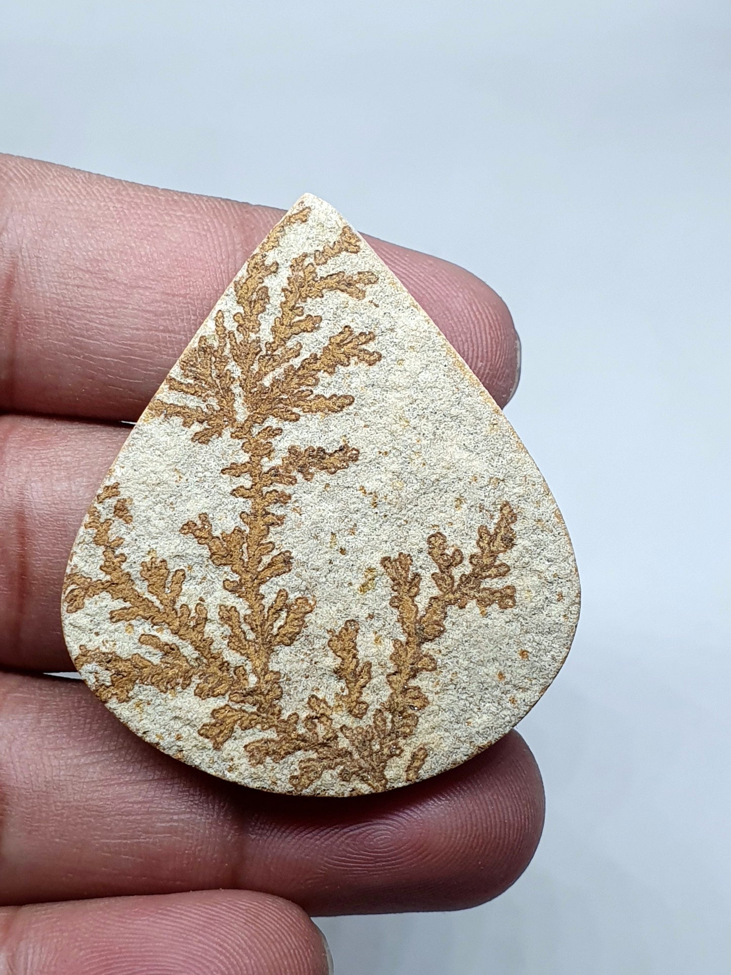 Oval Psilomelane Dendrite Cabochon: AAA Quality Loose Gemstone