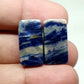 Sodalite Gemstone Cabochon Pair: AAA Quality Loose Stone