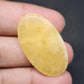 Yellow Calcite Gemstone, Oval Cabochon, Loose Stone