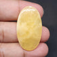 Yellow Calcite Gemstone, Oval Cabochon, Loose Stone
