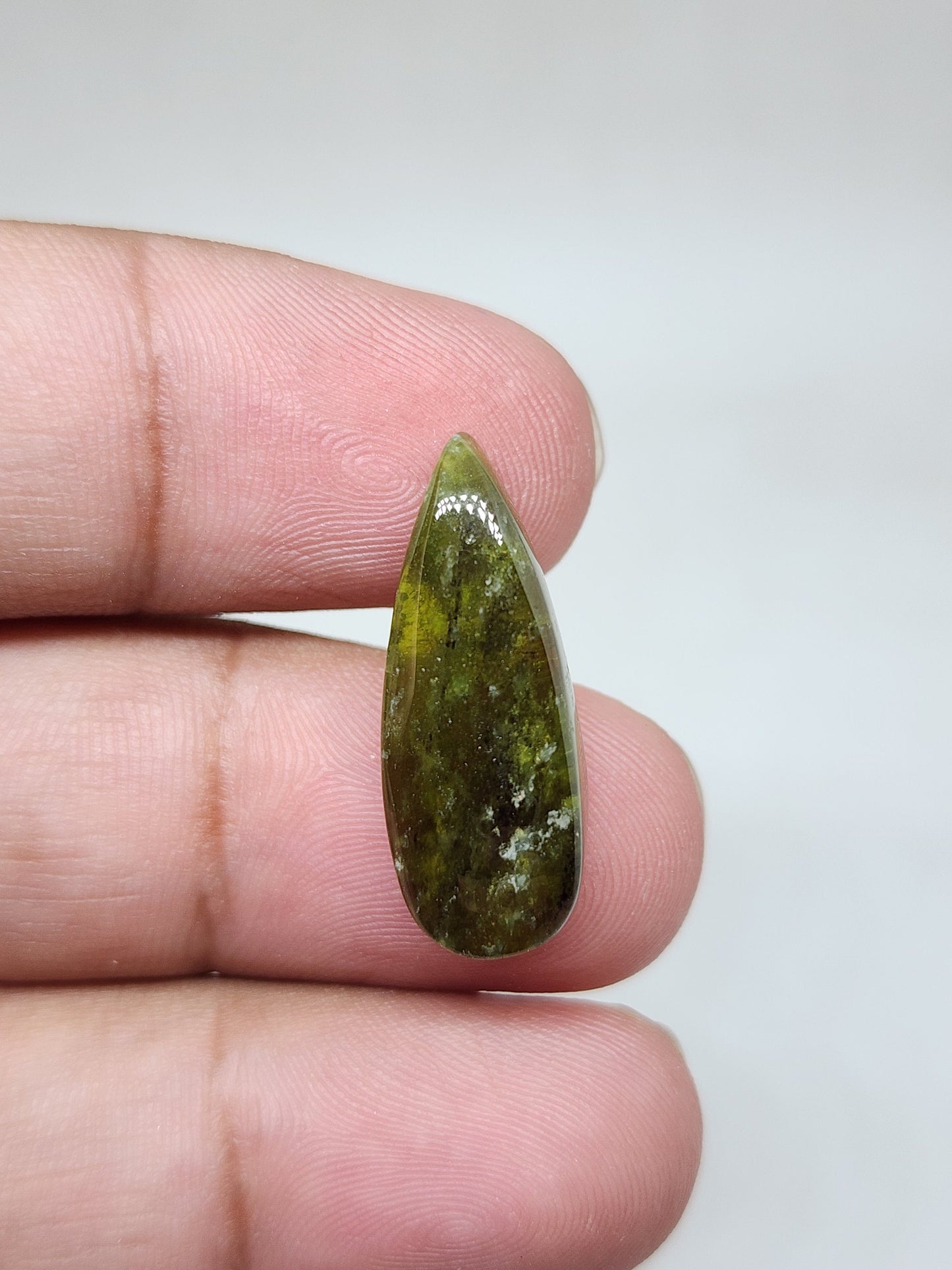 AAA Vesonite Cabochon, Pear Pendent Gemstone (25 X 10 X 5mm)