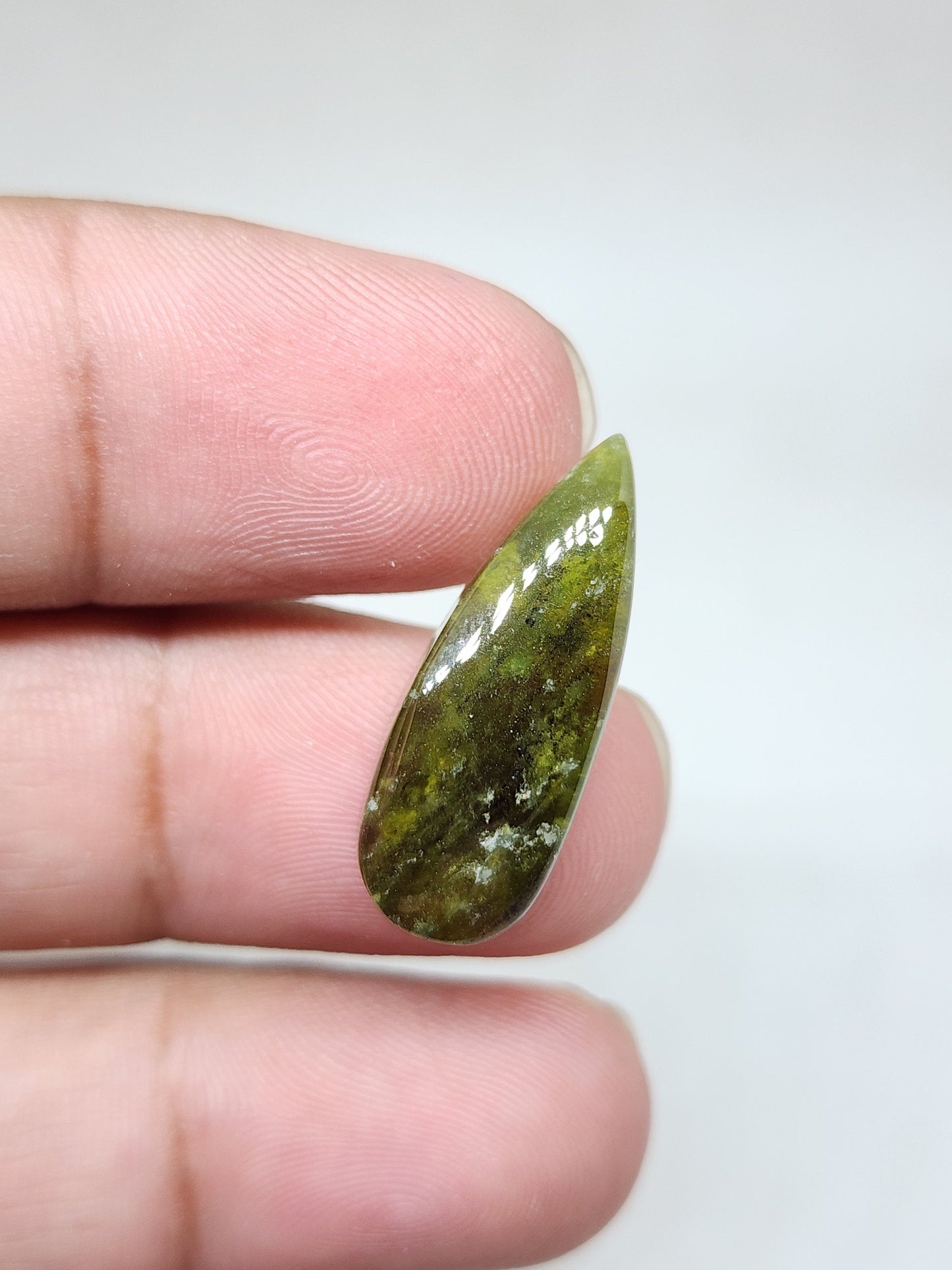 AAA Vesonite Cabochon, Pear Pendent Gemstone (25 X 10 X 5mm)