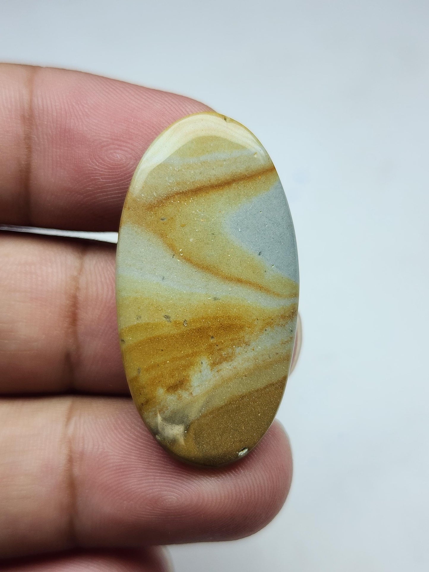 Natural Mookaite Jasper Cabochon: Loose Gemstone