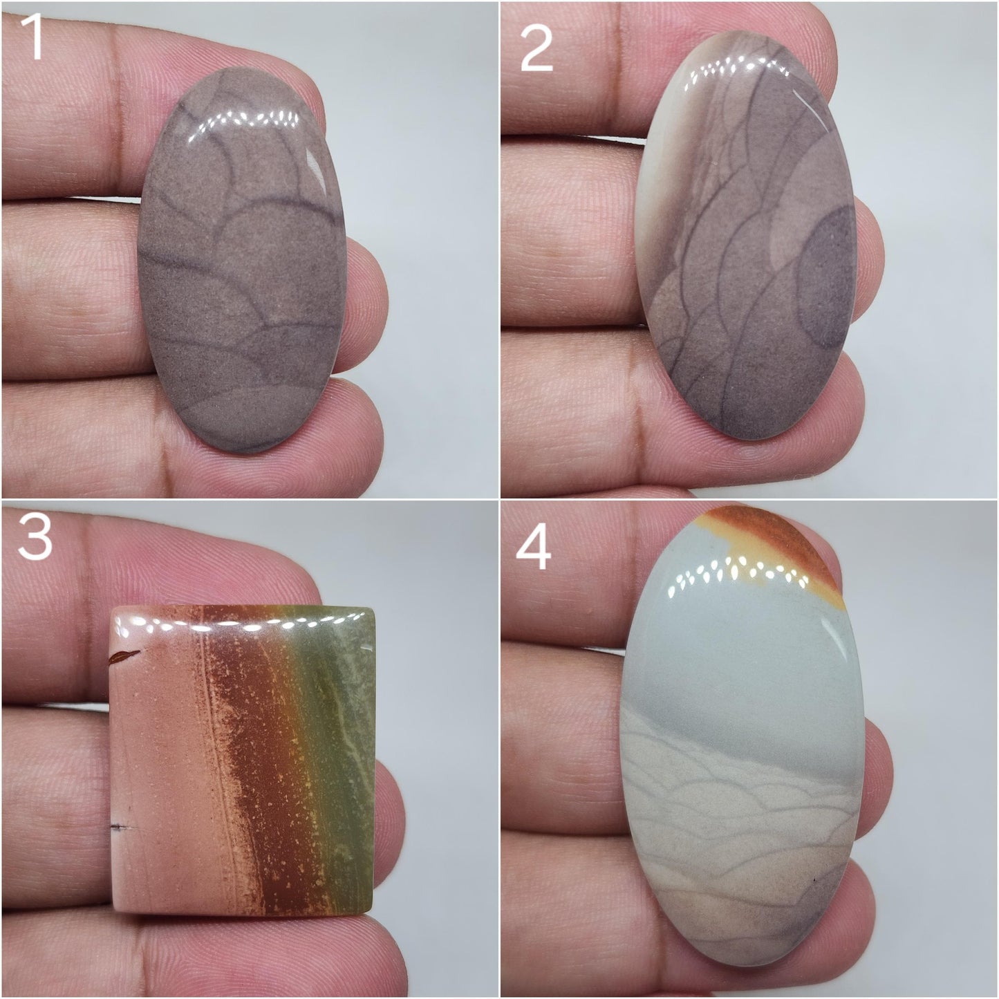 Natural Mookaite Jasper Cabochon: AAA Quality Loose Gemstone