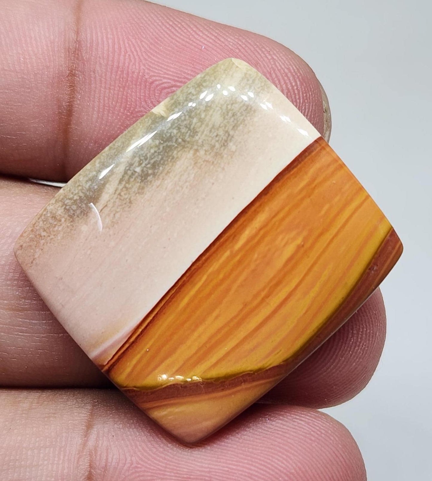 AAA Quality Mookaite Jasper Cabochon, Square Cut Stone (26 X 29 X 4mm)