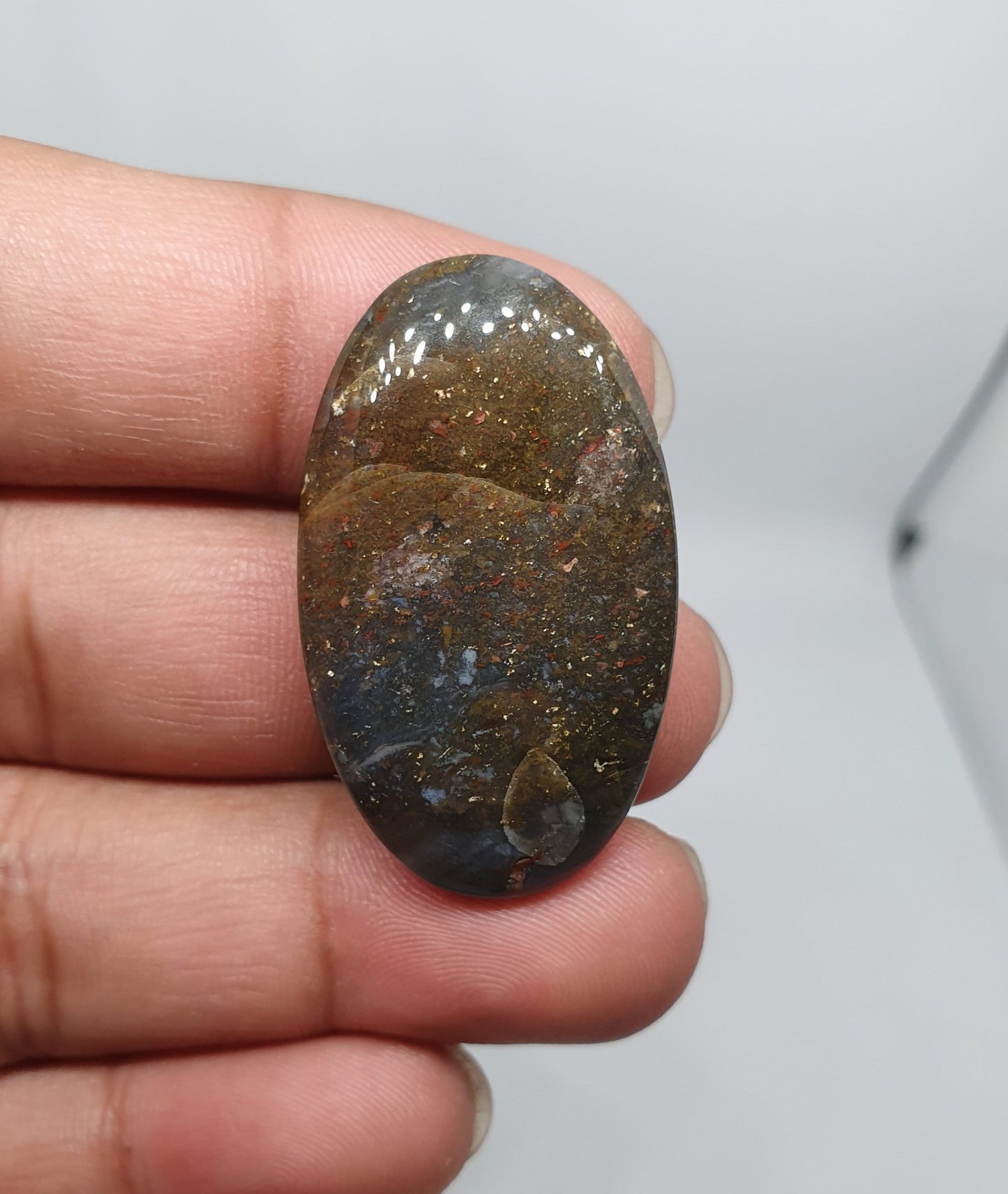 Natural Galaxy Agate Cabochon, Loose Gemstone