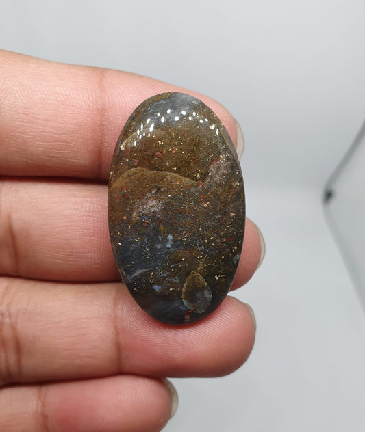 Natural Galaxy Agate Cabochon, Loose Gemstone