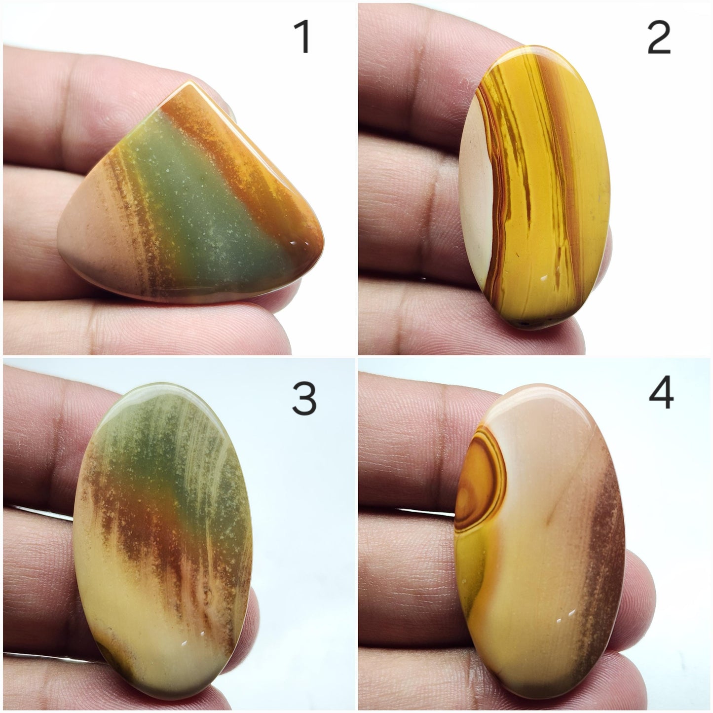 AAA Mookaite Jasper Cabochon: Loose Gemstone